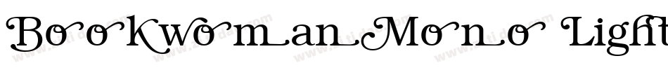 BookwomanMono LightSH字体转换